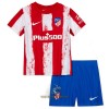 Officiële Voetbalshirt + Korte Broek Atlético Madrid Thuis 2021-22 - Kids